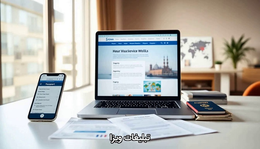 تبلیغات ویزا برای آژانس مسافرتی